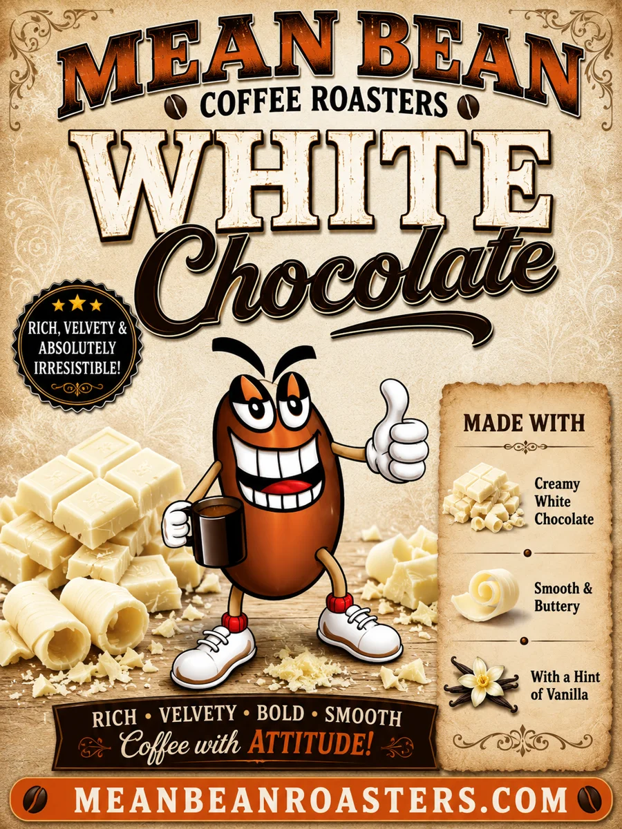 White Chocolate - Mean Bean Flavored Coffee from Mean Bean Coffee Roasters