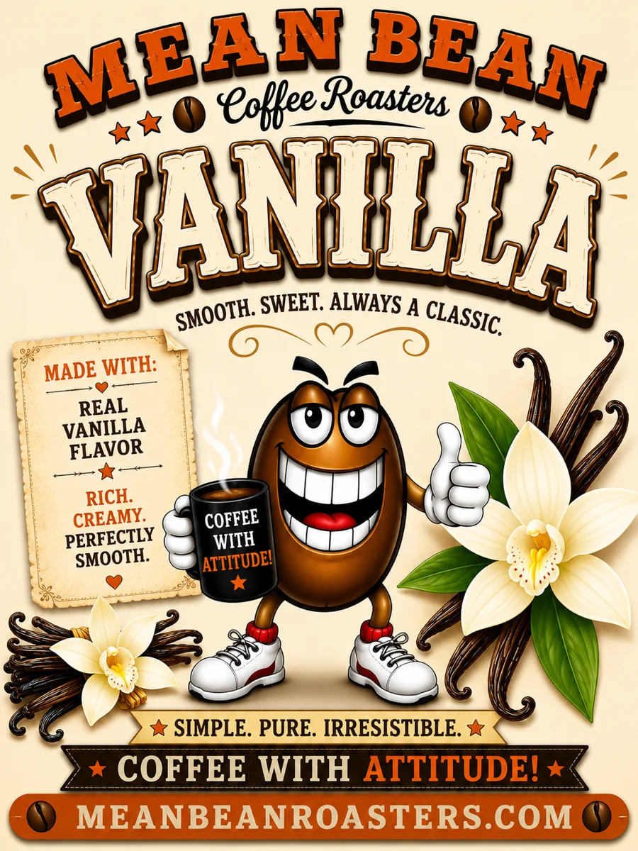 Vanilla - Mean Bean Flavored Coffee from Mean Bean Coffee Roasters