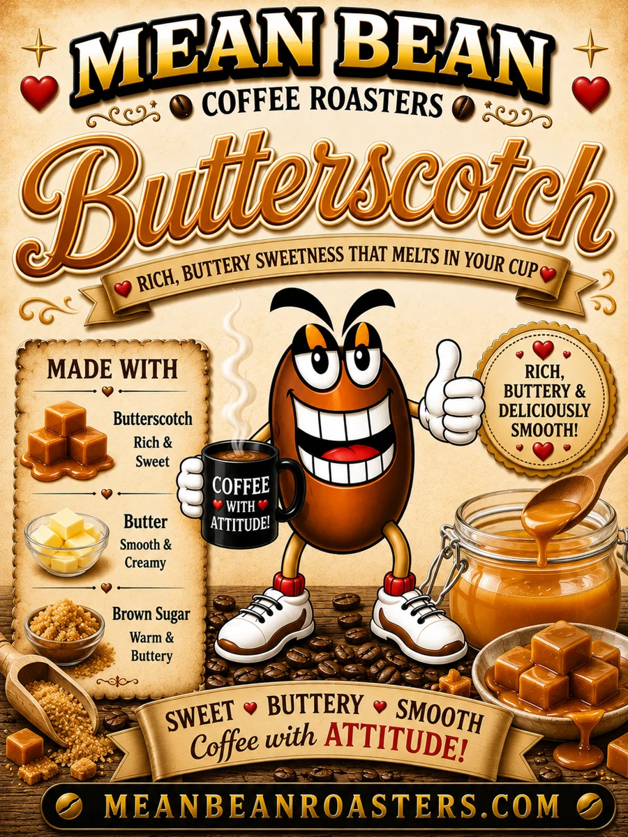 Butterscotch - Mean Bean Flavored Coffee from Mean Bean Coffee Roasters