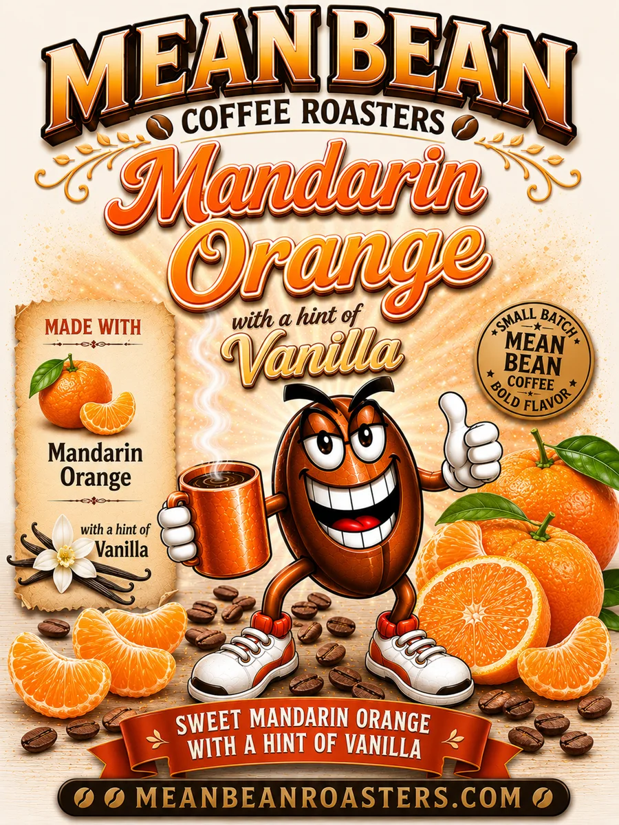 Mandarin Orange Flavored Coffee - Mean Bean Flavored Coffee from Mean Bean Coffee Roasters
