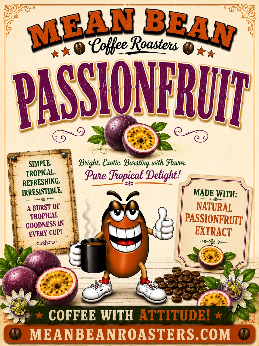 Passion Fruit Flavored Coffee - Mean Bean Flavored Coffee from Mean Bean Coffee Roasters