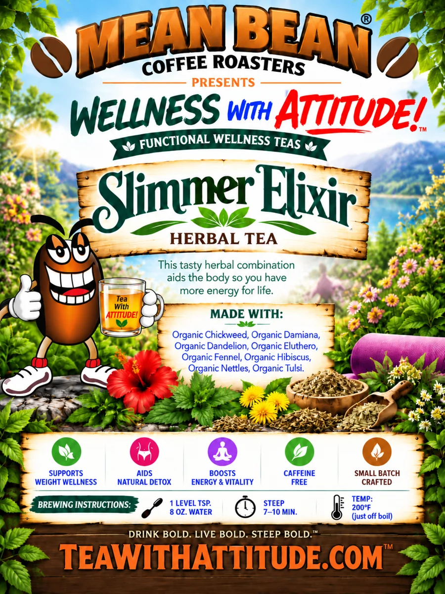 Zen Wellness Teas SLIMMER ELIXIR Herbal Decaf