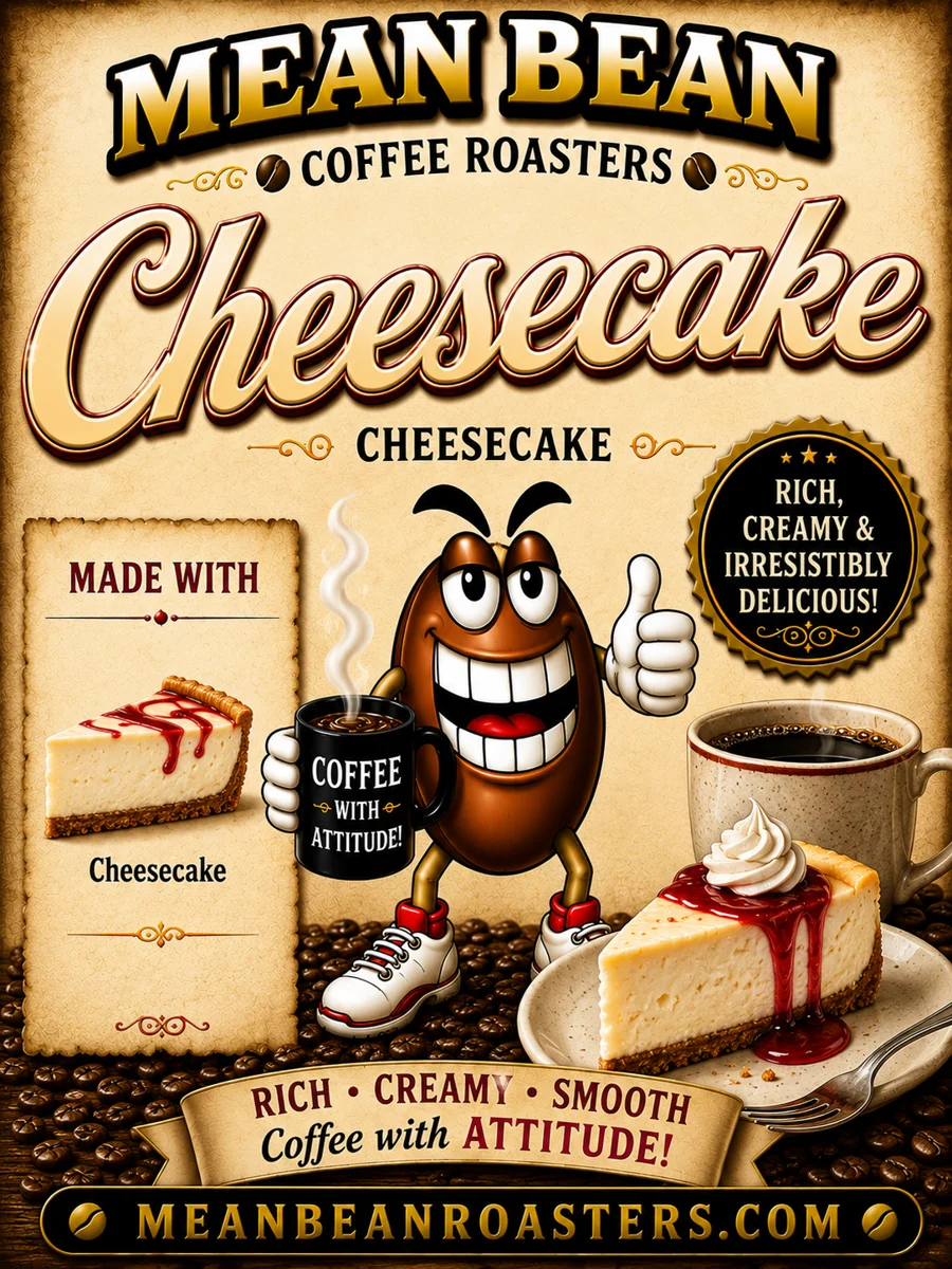 Cheesecake Flavored Coffee - Mean Bean Flavored Coffee from Mean Bean Coffee Roasters