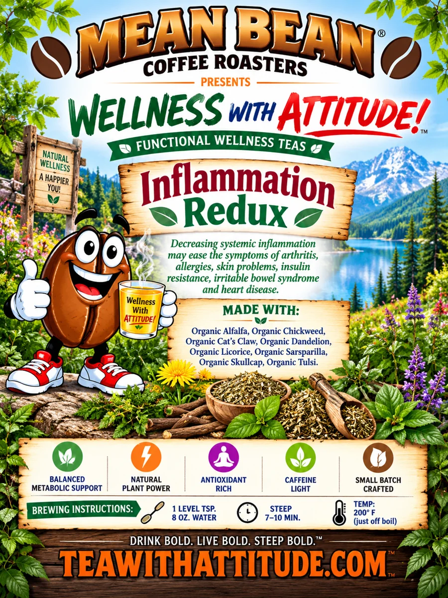 Zen Wellness Teas INFLAMMATION REDUX Herbal Decaf