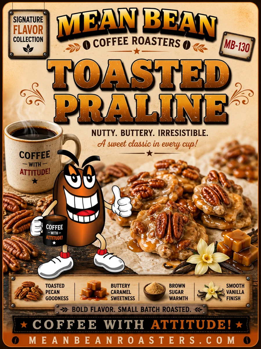 Toasted Praline - Mean Bean Flavored Coffee from Mean Bean Coffee Roasters