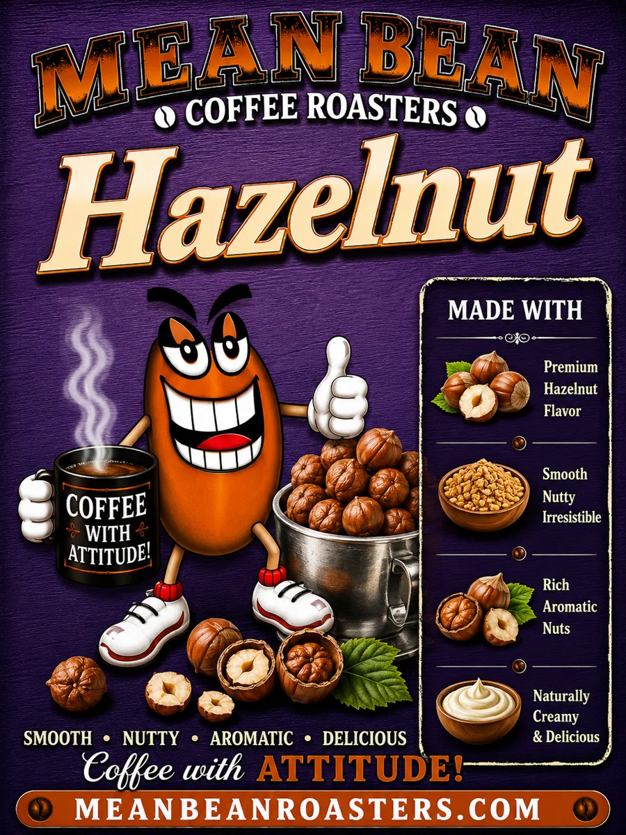 Hazelnut Flavored Coffee - Mean Bean Flavored Coffee from Mean Bean Coffee Roasters