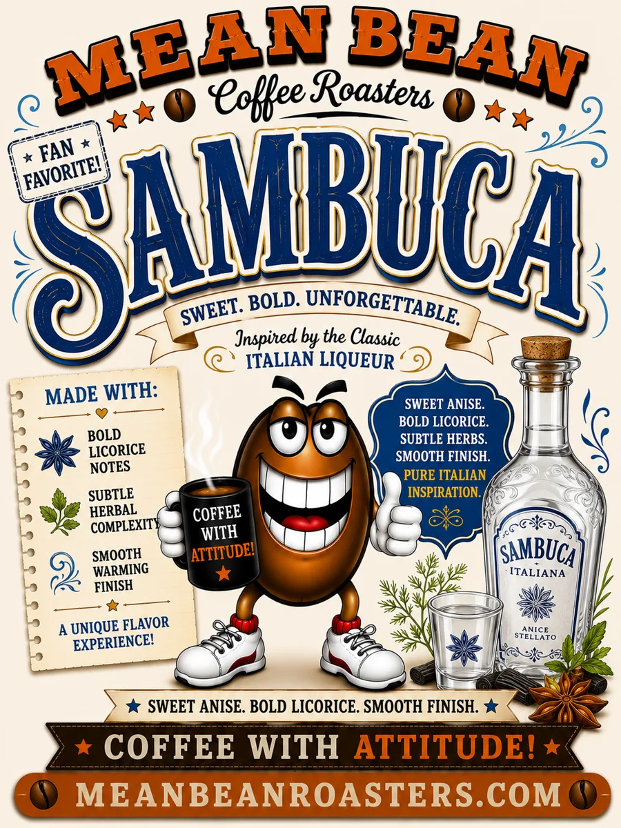 Sambuca - Mean Bean Flavored Coffee from Mean Bean Coffee Roasters