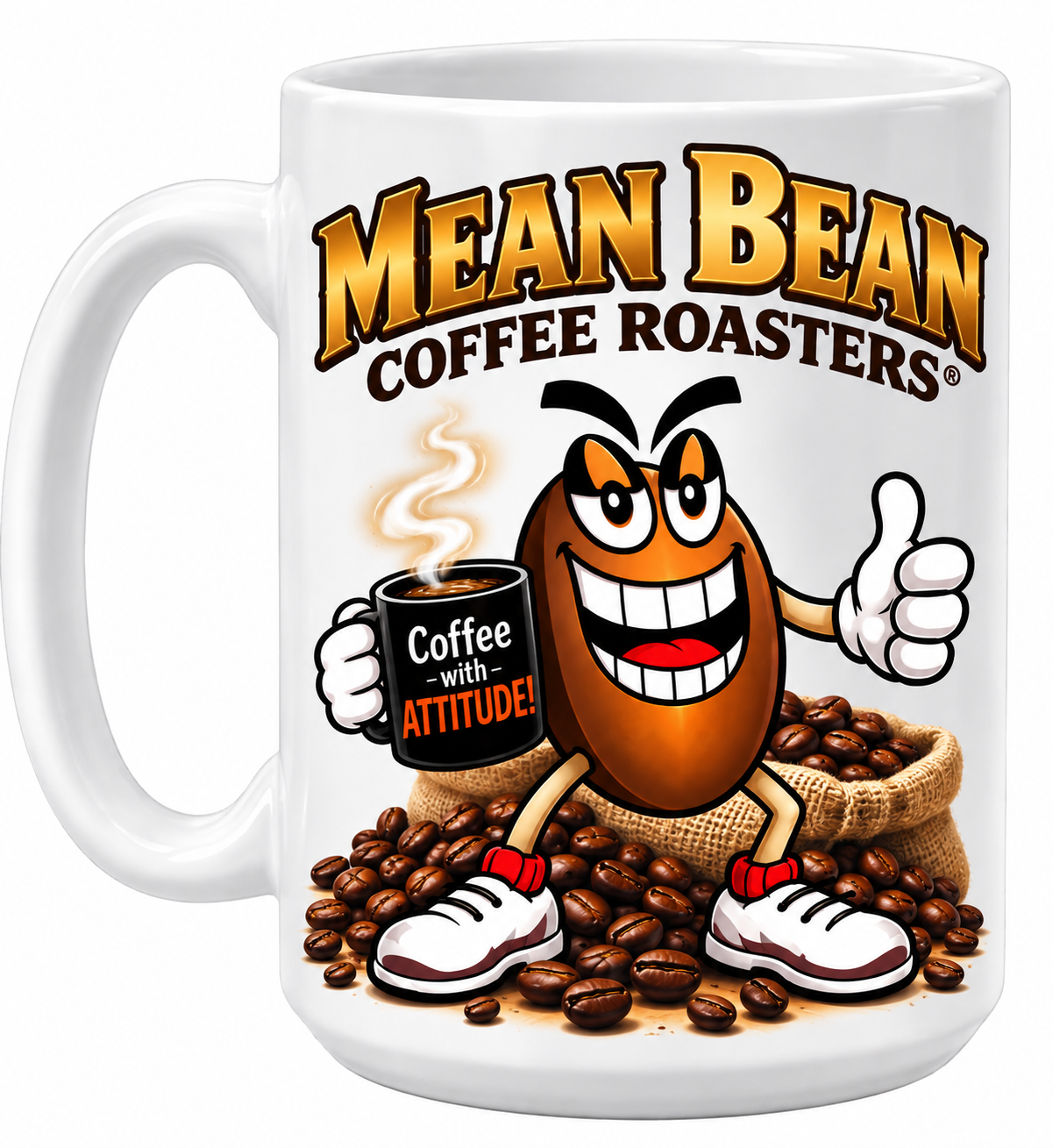 Mean Bean 11oz Ceramic Mug