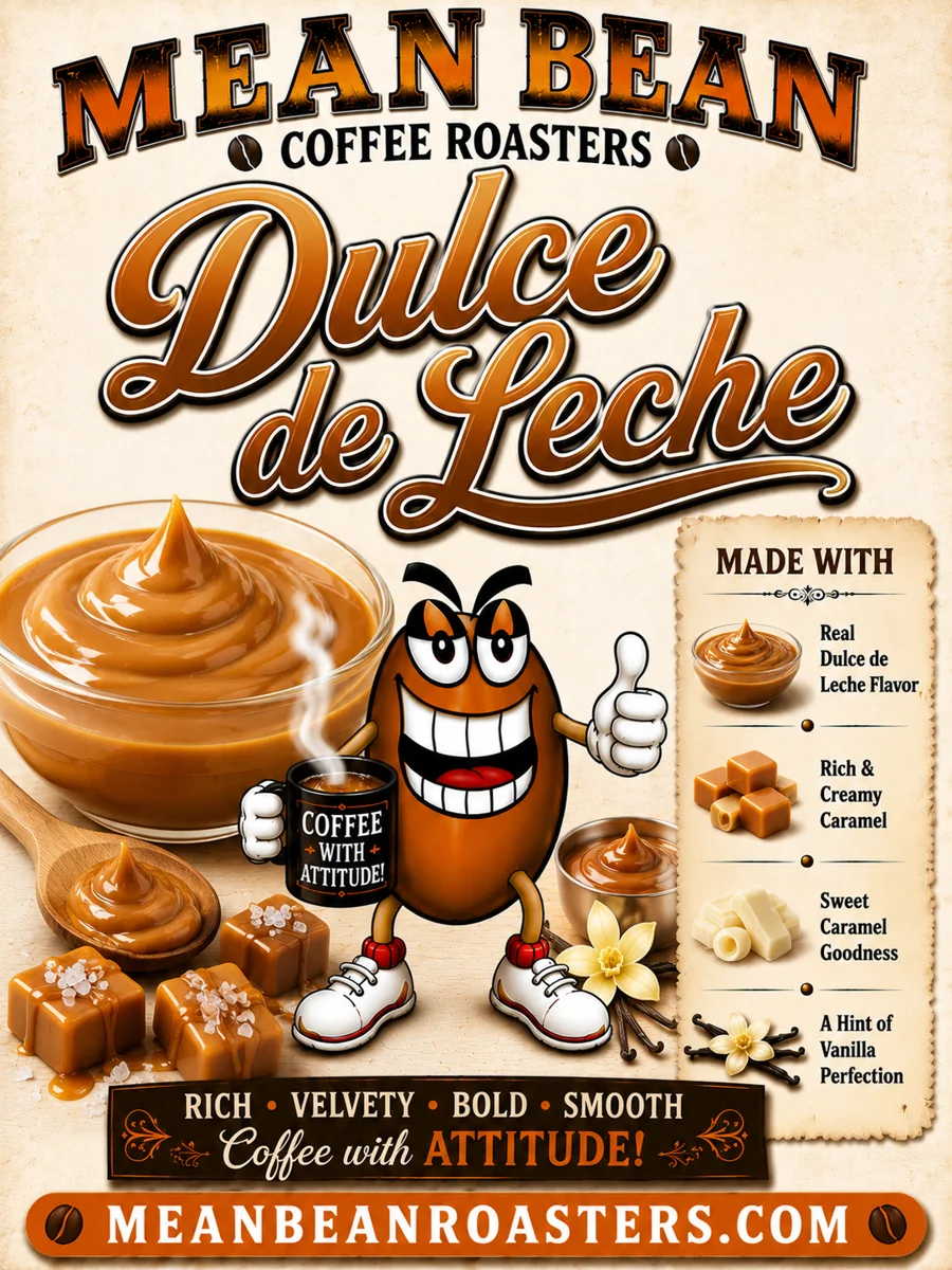 Dulce de Leche Flavored Coffee - Mean Bean Flavored Coffee from Mean Bean Coffee Roasters
