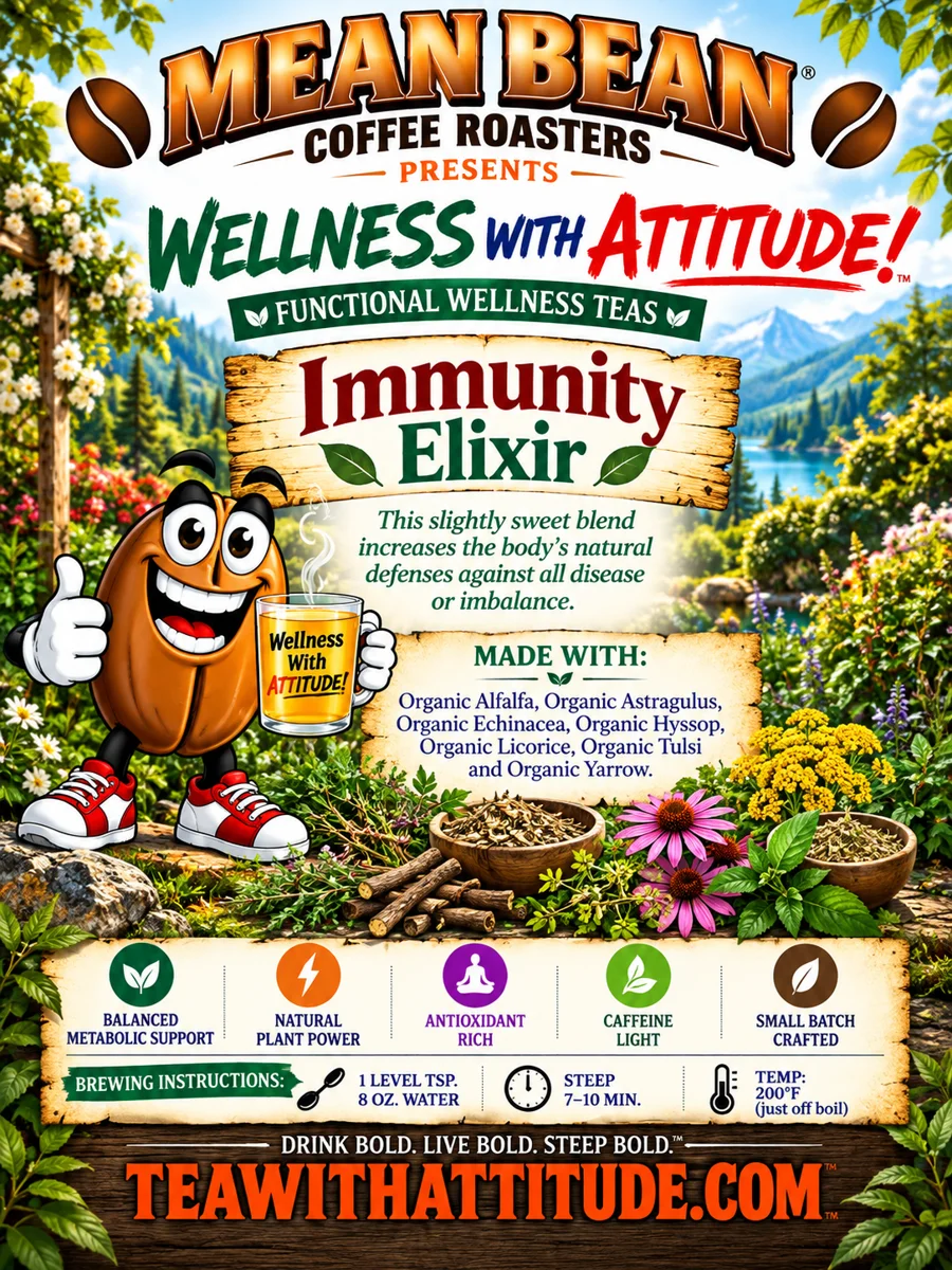 Zen Wellness Teas IMMUNITY ELIXIR Herbal Decaf