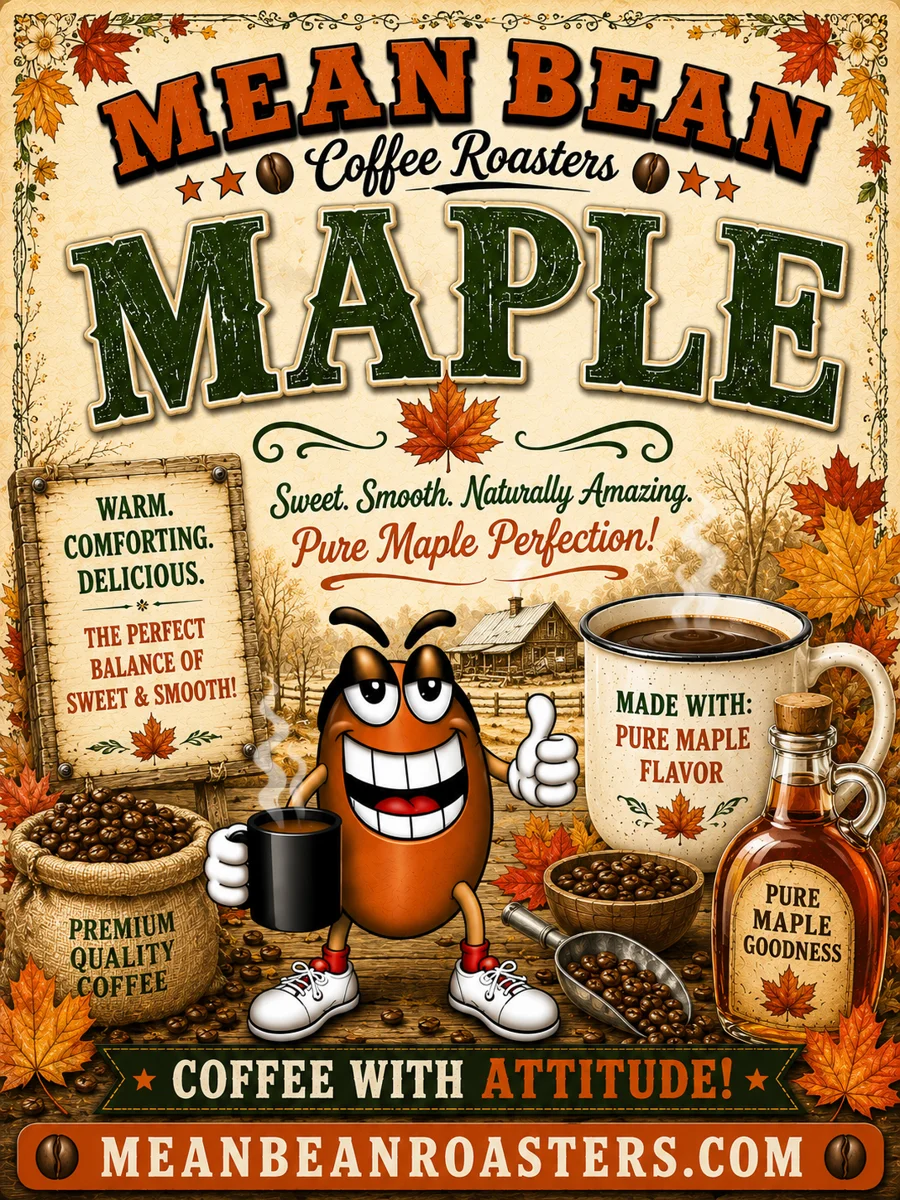 Maple Flavored Coffee - Mean Bean Flavored Coffee from Mean Bean Coffee Roasters