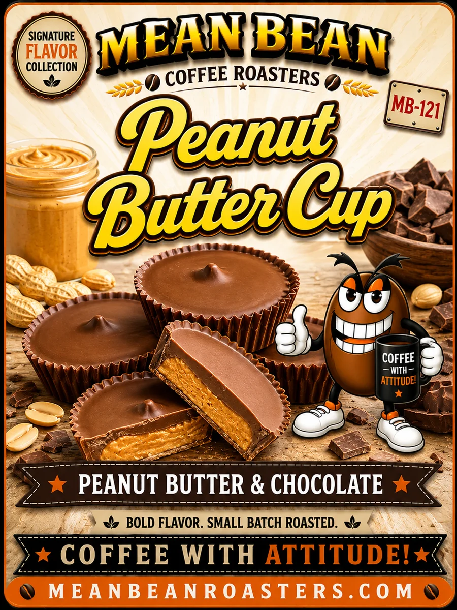 Peanut Butter Cup - Mean Bean Flavored Coffee from Mean Bean Coffee Roasters