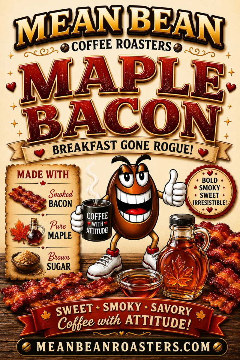 Maple Bacon Flavored Coffee - Mean Bean Flavored Coffee from Mean Bean Coffee Roasters