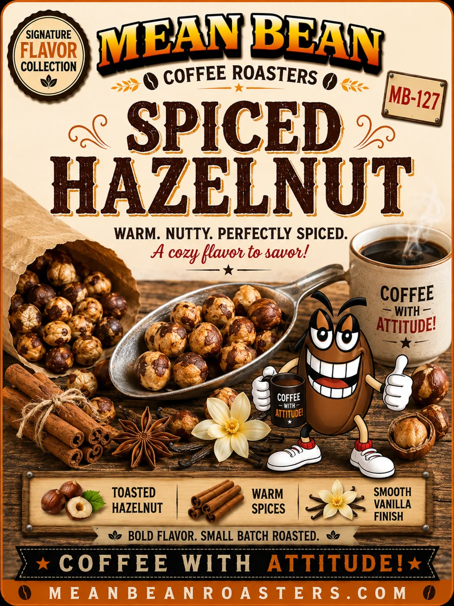 Spiced Hazelnut - Mean Bean Flavored Coffee from Mean Bean Coffee Roasters
